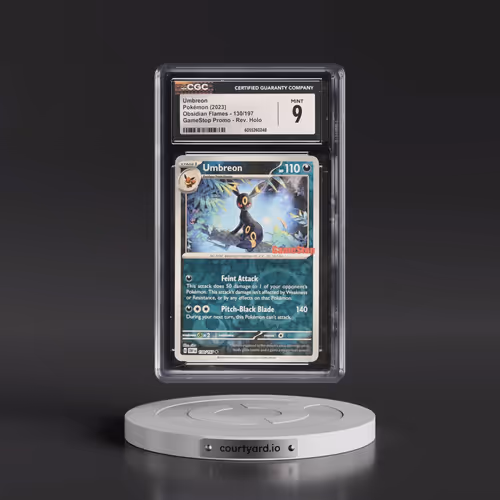 2023 Obsidian Flames - OBF EN #130/197 Umbreon - GameStop Promo Rev. Holo (CGC 9 MINT)