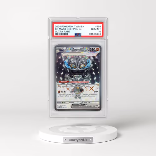 2024 Pokémon Twm EN-Twilight Masquerade #199 Cornerstone Mask Ogerpon EX - Holo Ultra Rare (PSA 10 GEM MINT)