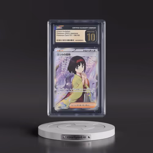 2023 Pokémon Card 151 #196/165 Erika's Invitation - Super Rare Holo (CGC 10 PRISTINE)