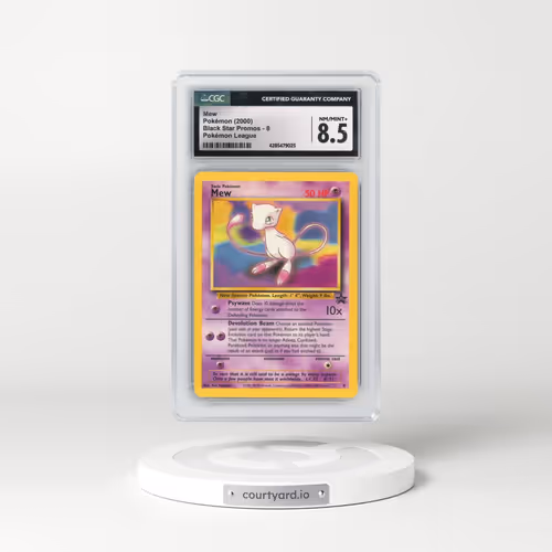 1999 Black Star Promos #8 Mew - Pokémon League (CGC 8.5 NM-MT+)