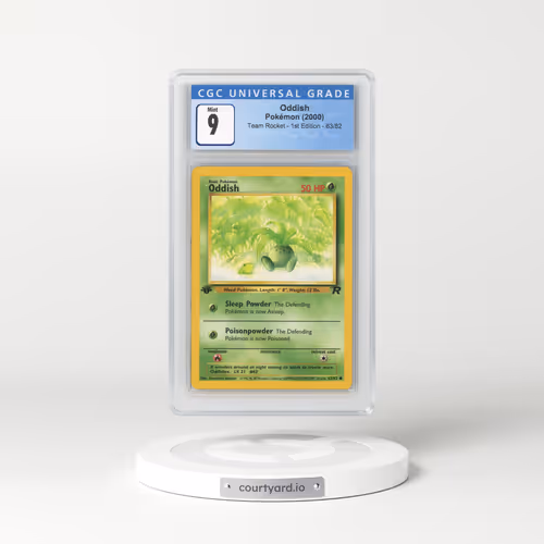 2000 Team Rocket #63/82 Oddish - 1st Edition 1st Edition (CGC 9 MINT)