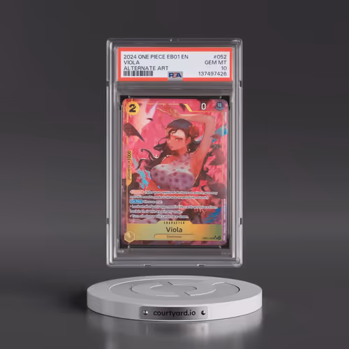 2024 One Piece Extra Booster -Memorial Collection #052 Viola - Alternate Art (PSA 10 GEM MINT)