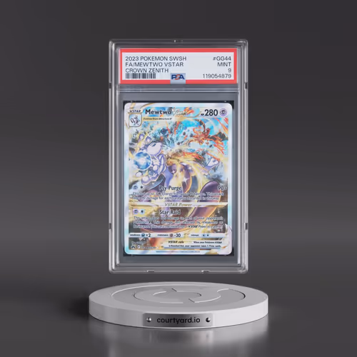 2023 Pokémon Sword and Shield Crown Zenith #GG44 Mewtwo Vstar - Full Art (PSA 9 MINT)