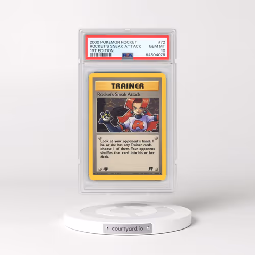 2000 Pokémon Rocket #72 Rocket's Sneak Attack - 1st Edition (PSA 10 GEM MINT)