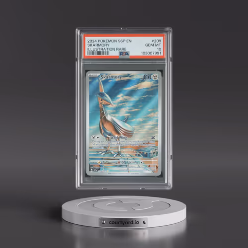 2024 Pokémon Ssp EN-Surging Sparks #209 Skarmory - Illustration Rare (PSA 10 GEM MINT)