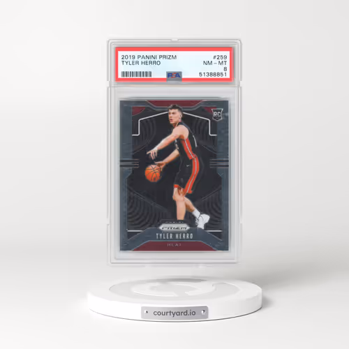 2019 Panini Prizm #259 Tyler Herro (PSA 8 NM-MT)
