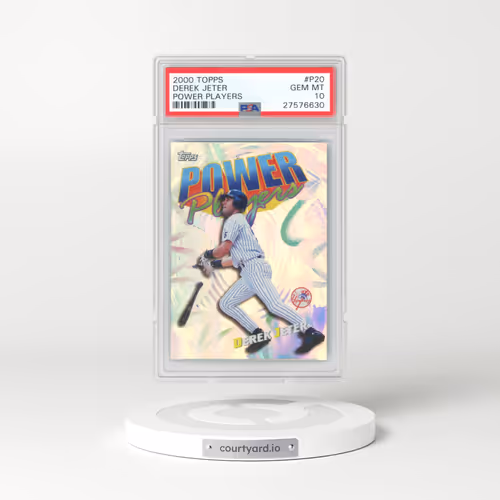 2000 Topps Power Players #P20 Derek Jeter (PSA 10 GEM MINT)