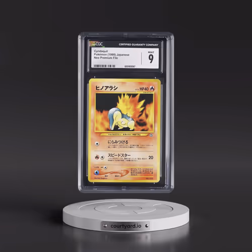 1999 Neo Premium File Cyndaquil - No Rarity (CGC 9 MINT)