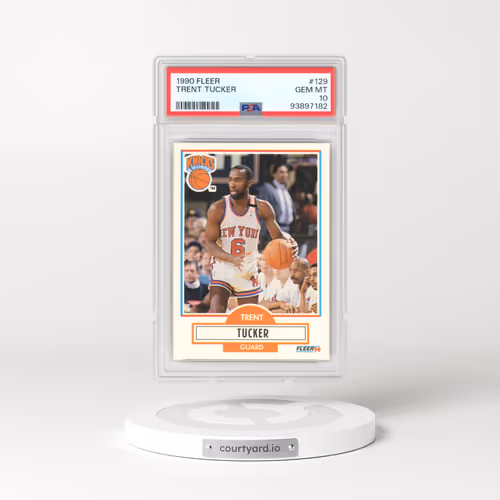 1990 Fleer #129 Trent Tucker (PSA 10 GEM MINT)