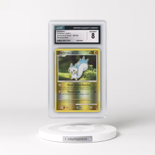 2007 Diamond & Pearl #35/130 Pachirisu - Reverse Holo (CGC 8 NM-MT)