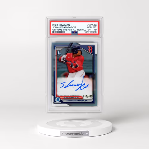 2024 Bowman Chrome Prospect Autographs #CPAJG Johanfran Garcia - Refractor (PSA 10 GEM MINT)