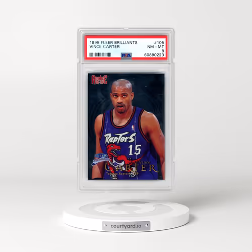 1998 Fleer Brilliants #105 Vince Carter (PSA 8 NM-MT)