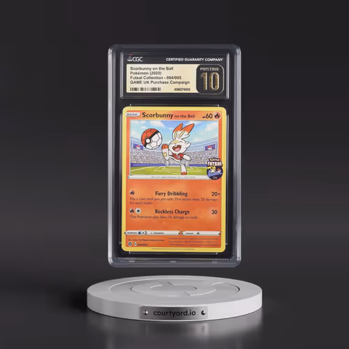 2020 Pokémon Futsal #004 Scorbunny on the Ball (CGC 10 PRISTINE)