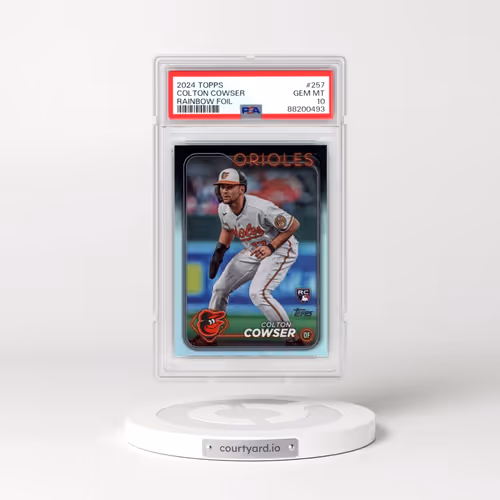 2024 Topps #257 Colton Cowser - Rainbow Foil (PSA 10 GEM MINT)