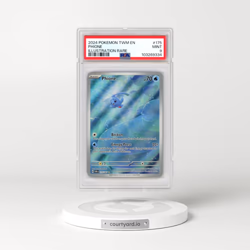2024 Pokémon Twm EN-Twilight Masquerade #175 Phione - Illustration Rare (PSA 9 MINT)