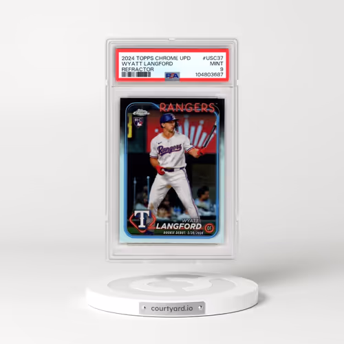 2024 Topps Chrome Update #USC37 Wyatt Langford - Refractor (PSA 9 MINT)