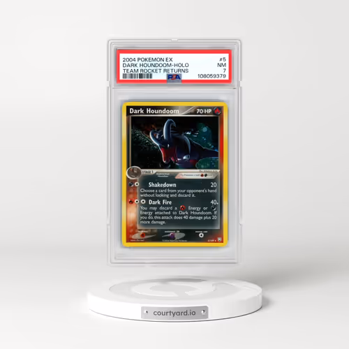 2004 Pokémon EX Team Rocket Returns #5 Dark Houndoom - Holo (PSA 7 NM)