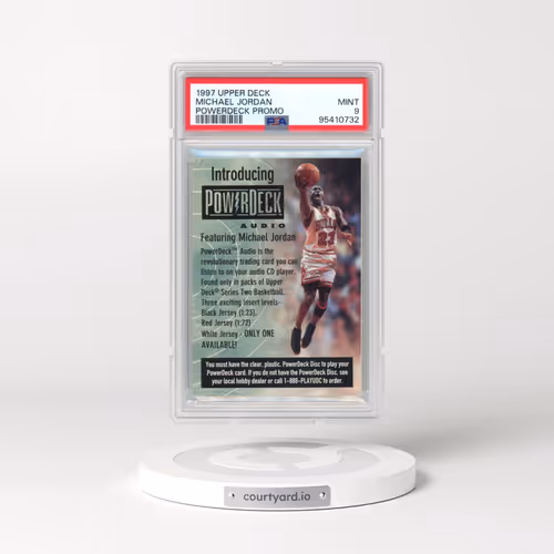 1997 Upper Deck Michael Jordan - Powerdeck Promo (PSA 9 MINT)