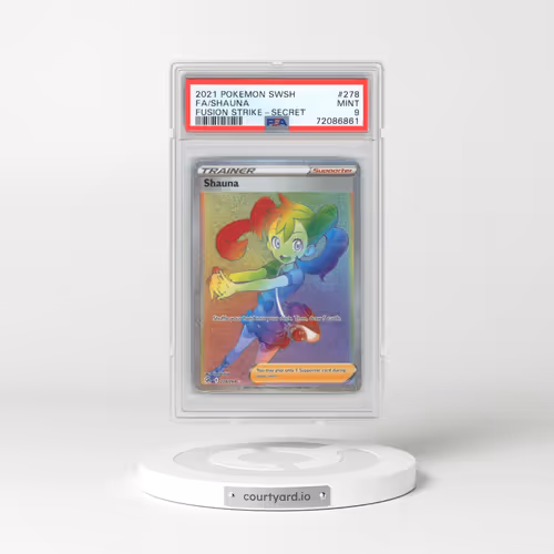 2021 Pokémon Sword & Shield Fusion Strike #278 Shauna - Full Art Secret (PSA 9 MINT)