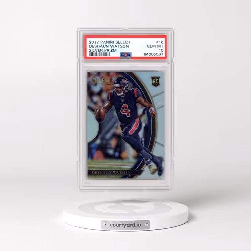 2017 Panini Select #16 Deshaun Watson - Silver Prizm (PSA 10 GEM MINT)