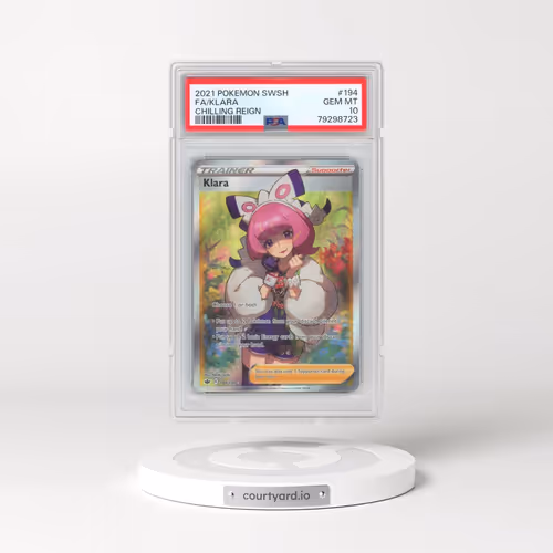 2021 Pokémon Sword & Shield Chilling Reign #194 Klara - Full Art (PSA 10 GEM MINT)