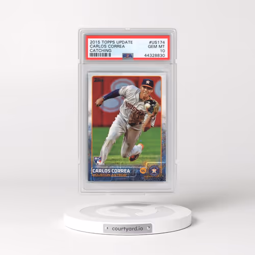 2015 Topps Update #US174 Carlos Correa - Catching (PSA 10 GEM MINT)