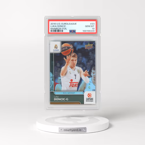 2016 Upper Deck Euroleague #23 Luka Doncic - Rainbow Foil (PSA 10 GEM MINT)
