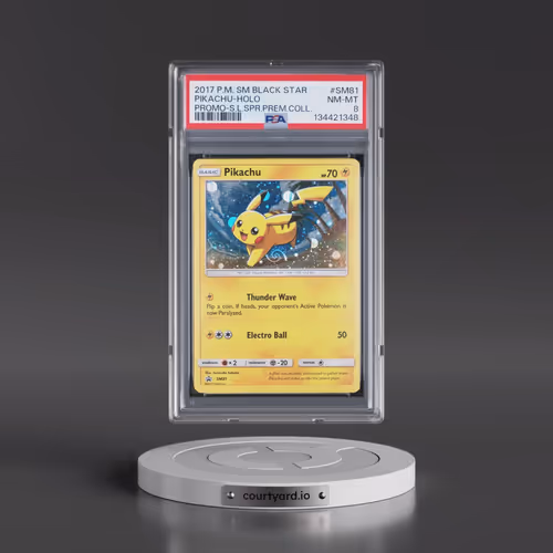 2017 Pokémon SM Black Star Promo #SM81 Pikachu - Holo Shining Legends Super Premium Collection (PSA