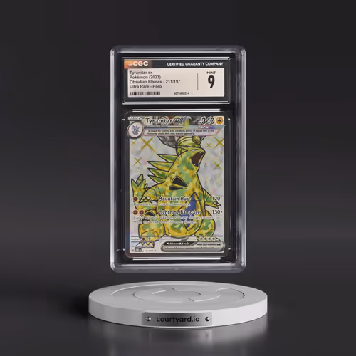 2023 Obsidian Flames - OBF EN #211/197 Tyranitar ex - Ultra Rare Holo (CGC 9 MINT)