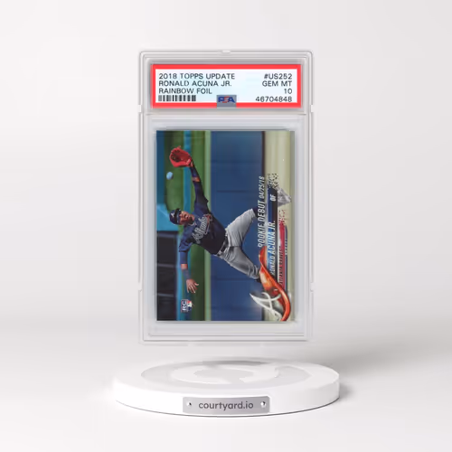 2018 Topps Update #US252 Ronald Acuna Jr. - Rainbow Foil (PSA 10 GEM MINT)