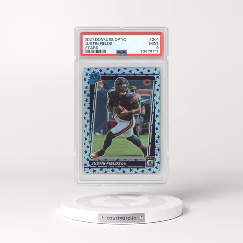 2021 Panini Donruss Optic #204 Justin Fields - Stars (PSA 9 MINT)