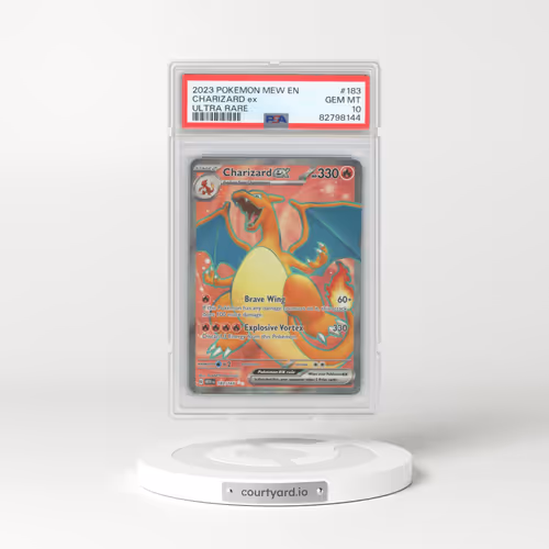 2023 Pokémon Mew EN-151 #183 Charizard EX - Holo Ultra Rare (PSA 10 GEM MINT)
