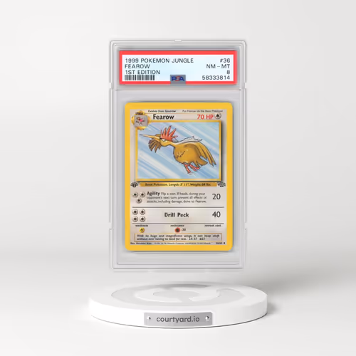 1999 Pokémon Jungle #36 Fearow - 1st Edition (PSA 8 NM-MT)