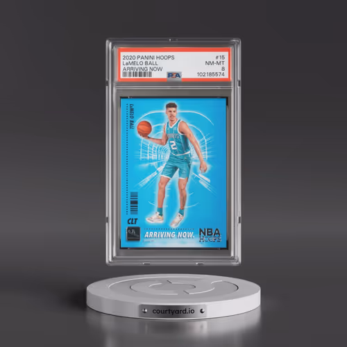 2020 Panini Hoops Arriving Now #15 LaMelo Ball (PSA 8 NM-MT)