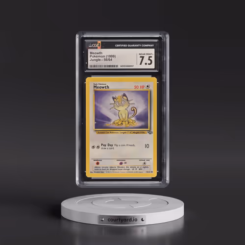 1999 Jungle #56/64 Meowth (CGC 7.5 NM+)
