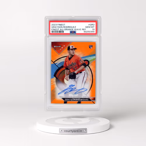 2023 Topps Finest Finest Autographs #GRO Grayson Rodriguez - Orange Wave (PSA 10 GEM MINT)