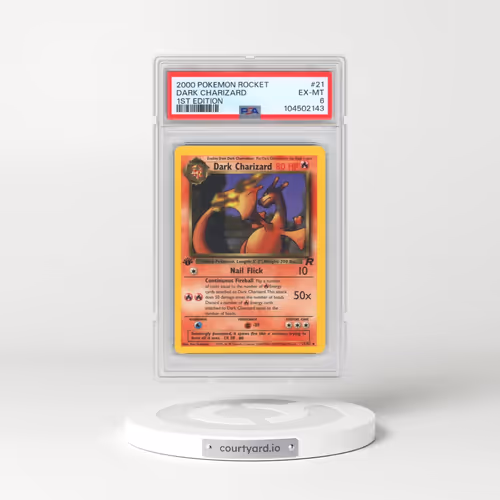 2000 Pokémon Rocket #21 Dark Charizard - 1st Edition (PSA 6 EX-MT)