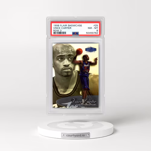 1998 Flair Showcase #25 Vince Carter - Row 3 (PSA 8 NM-MT)