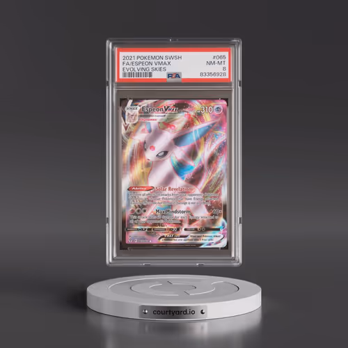 2021 Pokémon Sword & Shield Evolving Skies #065 Espeon Vmax - Full Art (PSA 8 NM-MT)
