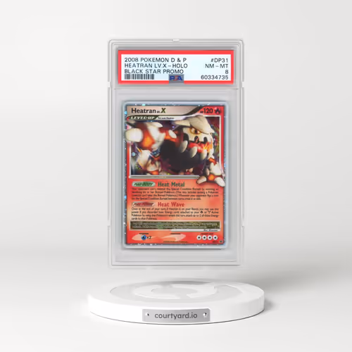 2008 Pokémon Diamond & Pearl Black Star Promo #DP31 Heatran LV.X - Holo (PSA 8 NM-MT)