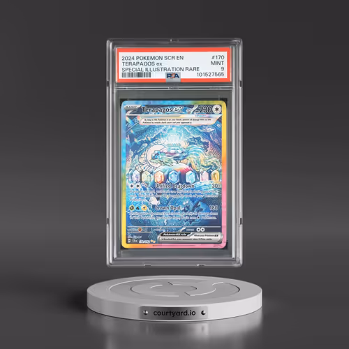2024 Pokémon Scr EN-Stellar Crown #170 Terapagos EX - Holo Special Illustration Rare (PSA 9 MINT)