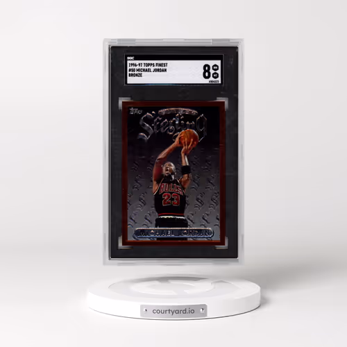 1996 Topps Finest #50 Michael Jordan - Bronze (SGC 8 NM-MT)