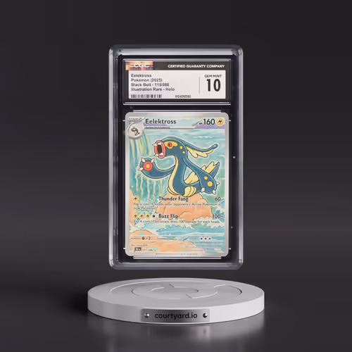 2025 Pokémon Blk EN-Black Bolt #115 Eelektross - Illustration Rare (CGC 10 GEM MINT)