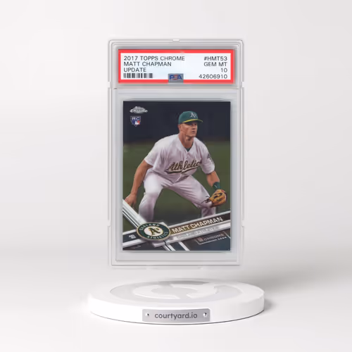 2017 Topps Chrome Update #HMT53 Matt Chapman (PSA 10 GEM MINT)