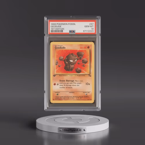 1999 Pokémon Fossil #47 Geodude - 1st Edition (PSA 10 GEM MINT)