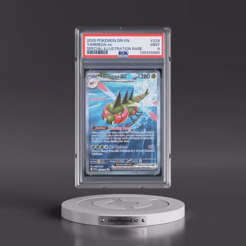 2025 Pokémon Dri EN-Destined Rivals #228 Yanmega EX - Holo Special Illustration Rare (PSA 9 MINT)