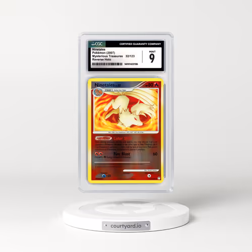 2007 Mysterious Treasures #32 Ninetales - Holo (CGC 9 MINT)