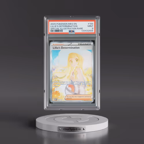 2025 Pokémon Meg EN-Mega Evolution #184 Lillie's Determination - Special Illustration Rare (PSA 9 MI