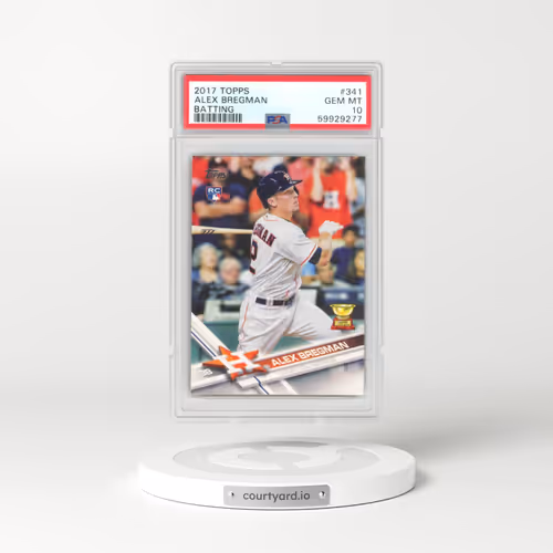 2017 Topps #341 Alex Bregman - Batting (PSA 10 GEM MINT)