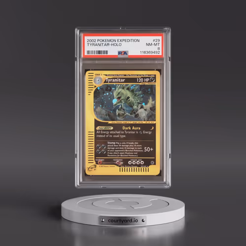 2002 Pokémon Expedition #29 Tyranitar - Holo (PSA 8 NM-MT)